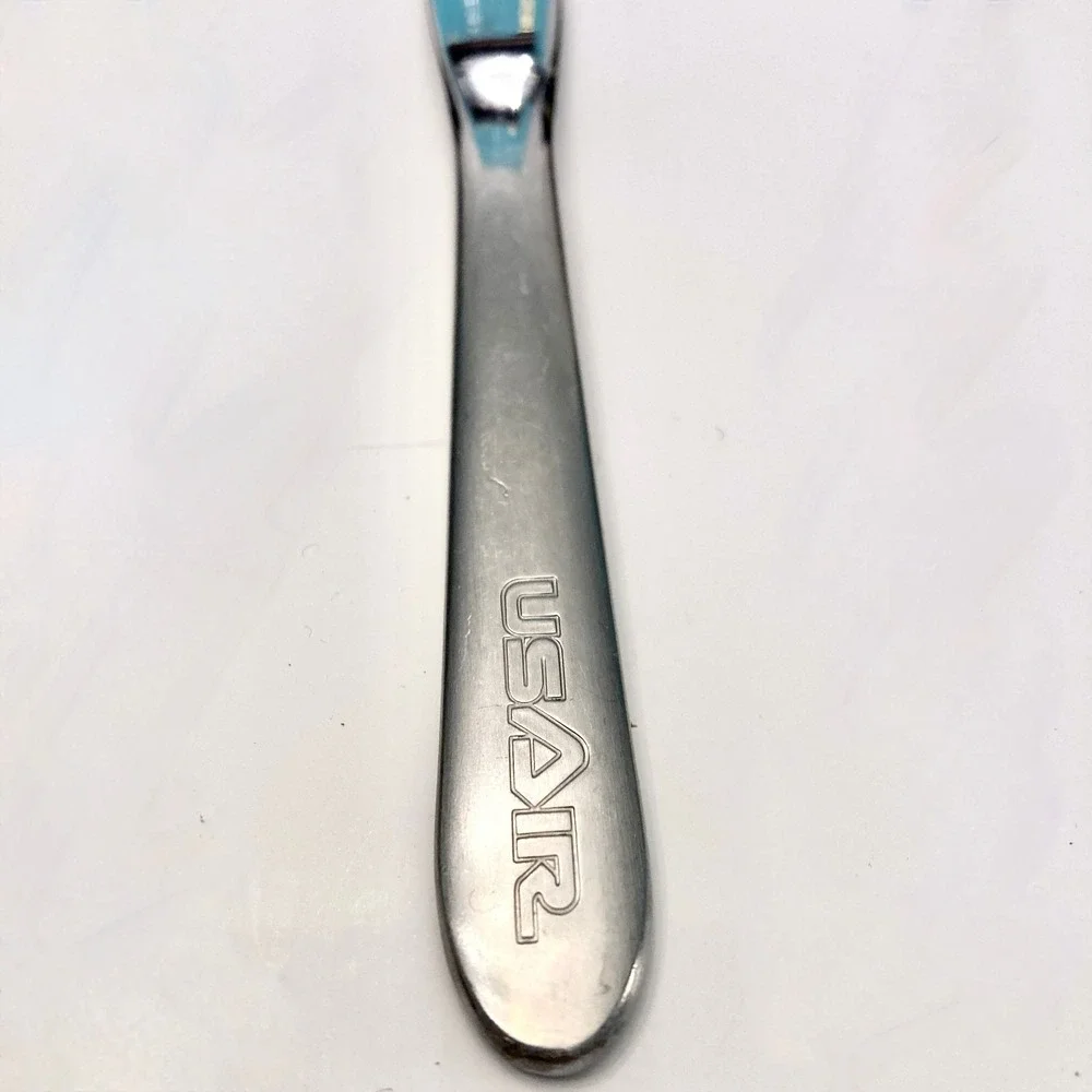 US Air Airways Metal Butter Knife Stainless Vintage 1980s